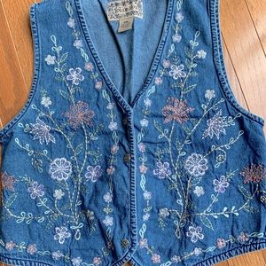 Vintage embroidered vest